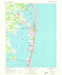 Assawoman Bay 1967 topographic map thumbnail