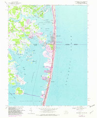Assawoman Bay 1967 topographic map thumbnail