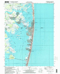 Assawoman Bay 1997 topographic map thumbnail