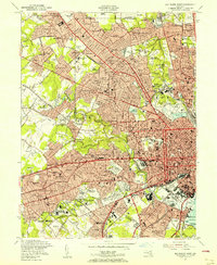 Baltimore West 1953 topographic map thumbnail