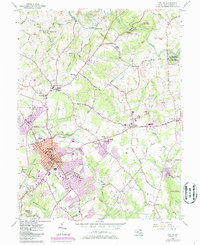 Bel Air 1956 topographic map thumbnail