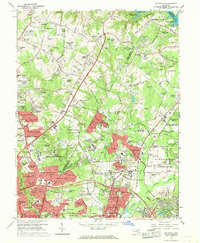 Beltsville 1964 topographic map thumbnail