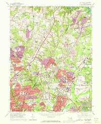 Beltsville 1964 topographic map thumbnail