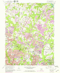 Beltsville 1964 topographic map thumbnail