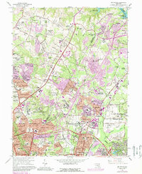 Beltsville 1964 topographic map thumbnail
