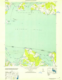Blakiston Island topographic map thumbnail