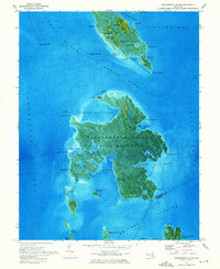 Bloodsworth Island 1973 topographic map thumbnail