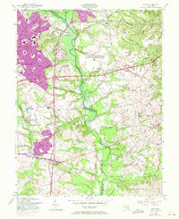 Bowie 1957 topographic map thumbnail