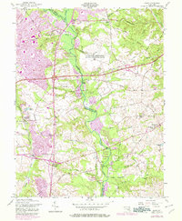 Bowie 1957 topographic map thumbnail