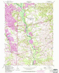 Bowie 1957 topographic map thumbnail