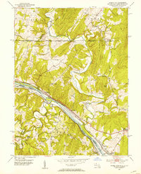 Cherry Run 1951 topographic map thumbnail