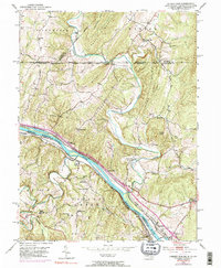 Cherry Run 1951 topographic map thumbnail