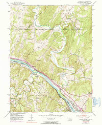 Cherry Run 1951 topographic map thumbnail