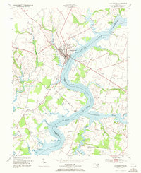 Chestertown 1953 topographic map thumbnail