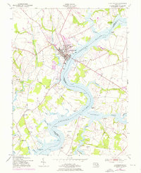 Chestertown 1953 topographic map thumbnail