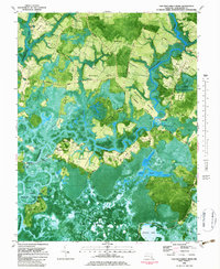 Chicamacomico River 1982 topographic map thumbnail