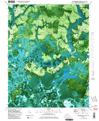 Chicamacomico River 1982 topographic map thumbnail