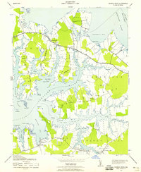 Church Creek 1942 topographic map thumbnail