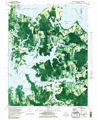 Church Creek 1982 topographic map thumbnail