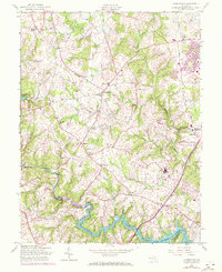 Clarksville 1957 topographic map thumbnail
