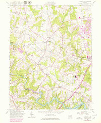 Clarksville 1957 topographic map thumbnail