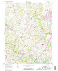 Clarksville 1957 topographic map thumbnail