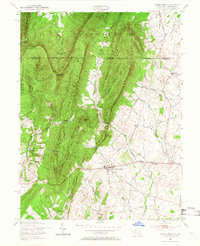 Clear Spring 1955 topographic map thumbnail