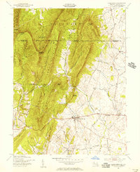 Clear Spring 1955 topographic map thumbnail