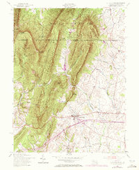 Clear Spring 1955 topographic map thumbnail