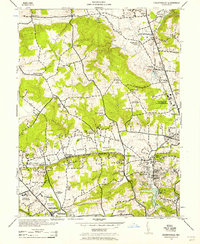 Cockeysville 1943 topographic map thumbnail
