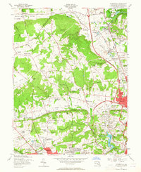 Cockeysville 1957 topographic map thumbnail