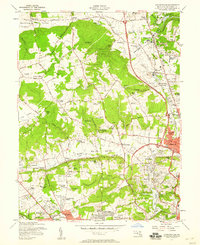 Cockeysville 1957 topographic map thumbnail