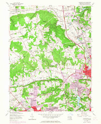 Cockeysville 1957 topographic map thumbnail