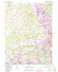 Cockeysville 1957 topographic map thumbnail