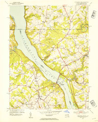 Conowingo Dam 1953 topographic map thumbnail