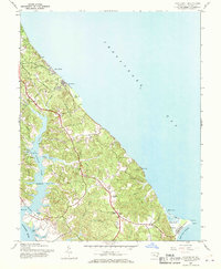 Cove Point 1943 topographic map thumbnail