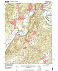 Cresaptown 1997 topographic map thumbnail