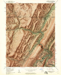 Cumberland 1949 topographic map thumbnail