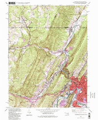 Cumberland 1993 topographic map thumbnail