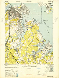 Curtis Bay 1946 topographic map thumbnail