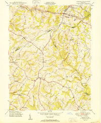 Damascus 1950 topographic map thumbnail