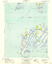 Deal Island 1942 topographic map thumbnail