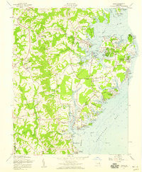 Deale 1957 topographic map thumbnail