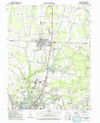 Delmar 1992 topographic map thumbnail