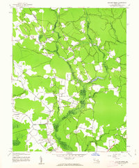 Dividing Creek 1942 topographic map preview
