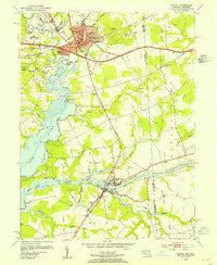 Elkton 1953 topographic map thumbnail