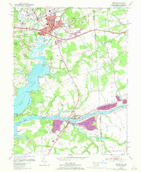 Elkton 1953 topographic map thumbnail
