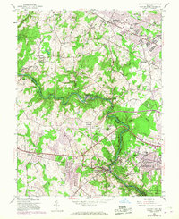 Ellicott City 1953 topographic map thumbnail