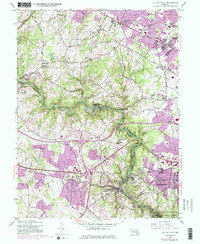 Ellicott City 1953 topographic map thumbnail
