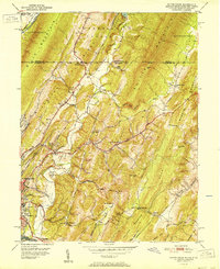Evitts Creek 1951 topographic map thumbnail